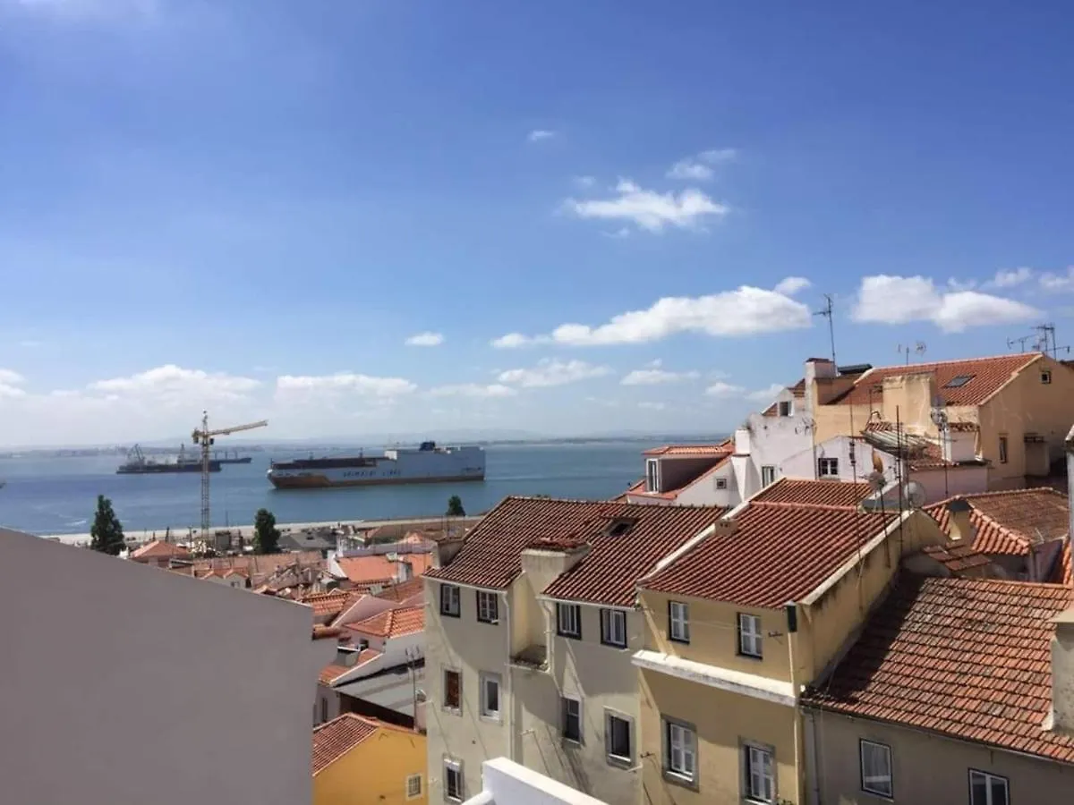 Alfama Delight Panoramic River And Historic City Views 3 Bedrooms And 2 Bathrooms Ac 18Th Century Building Lisbona